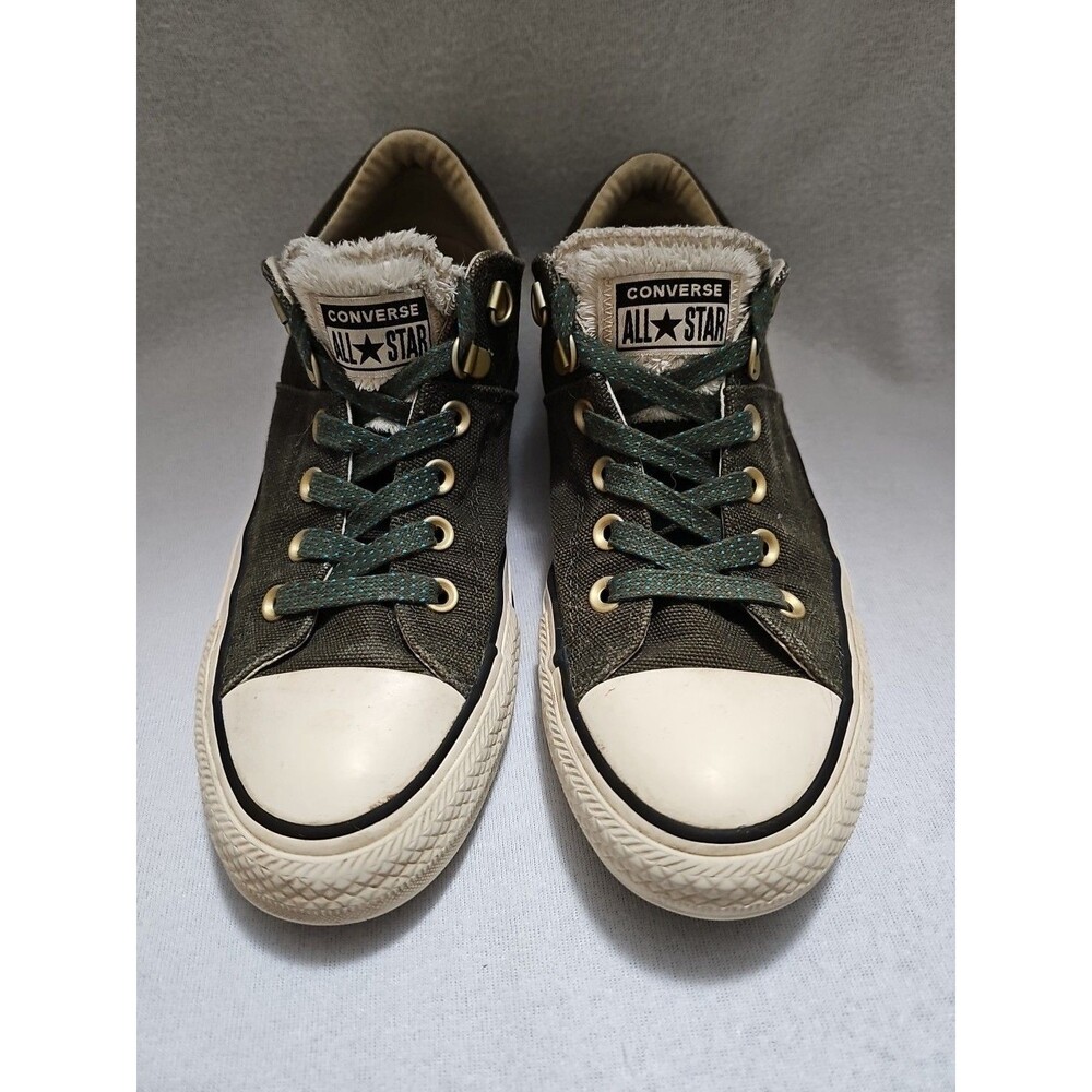 Converse All Star Shoes Unisex Mens 7 Womens 9 Green Olive Green Sneakers.